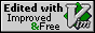 88x31 button that says Edited with VIM and an animation that I heart my editor, Improved and Free