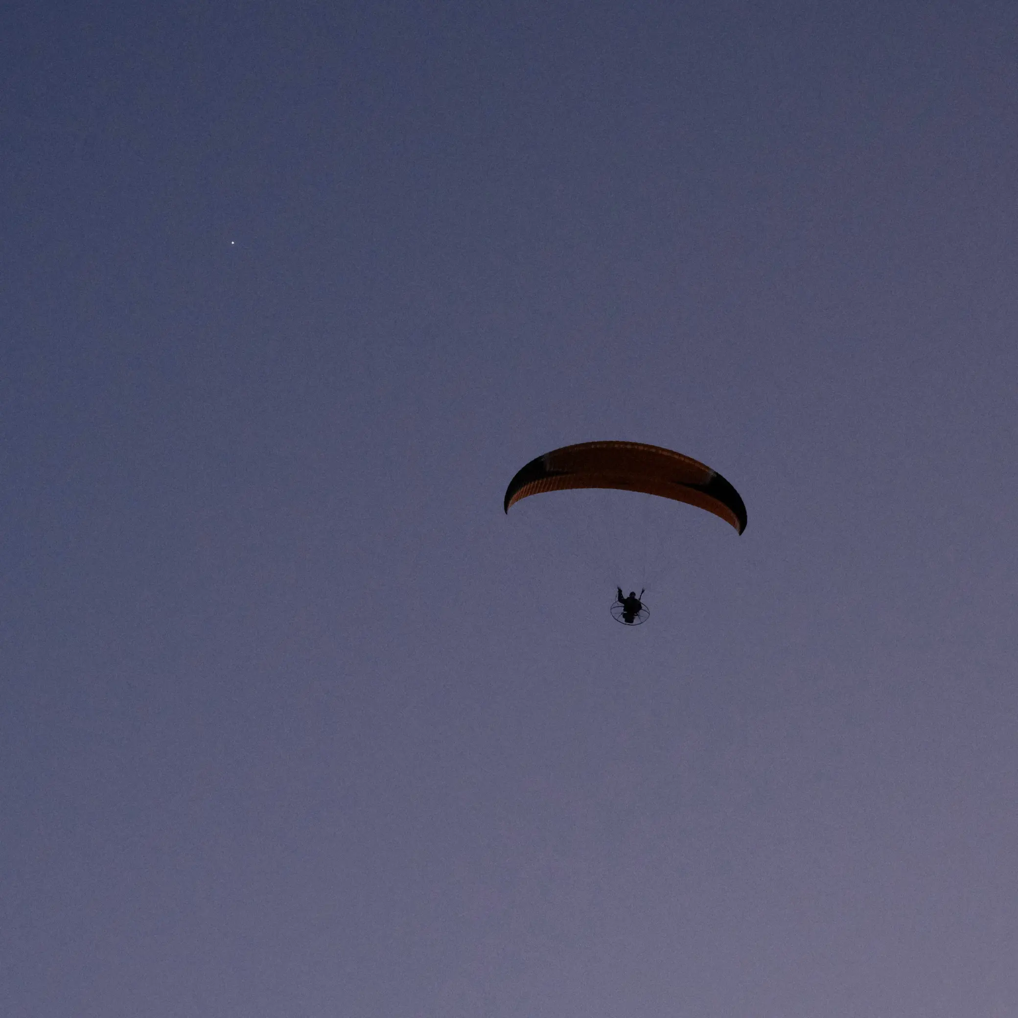 person parachuting