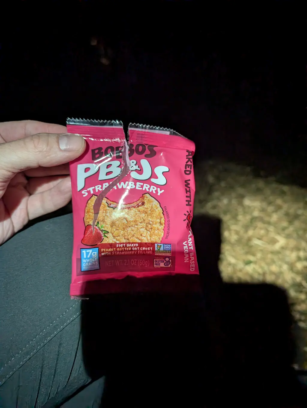 photo of Bobo's PB&J wrapper